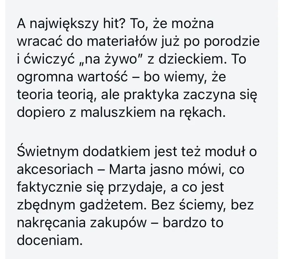 Opinia uczestniczki 3